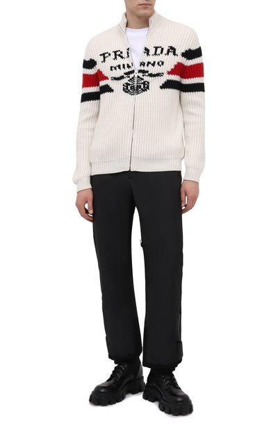 Кашемировый кардиган PRADA, арт. UMG123-10O9-F0009-212, фото 2