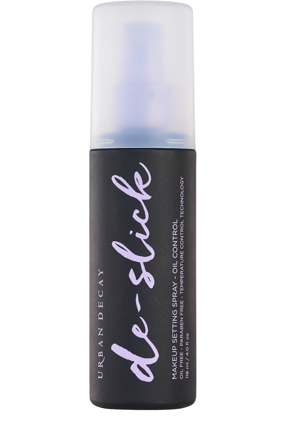 Спрей для лица de-slick (118ml) URBAN DECAY бесцветного цвета по цене 2490 руб., арт. 3605971306044, фото 1 Спрей для лица de-slick (118ml) URBAN DECAY, арт. 3605971306044, фото 1