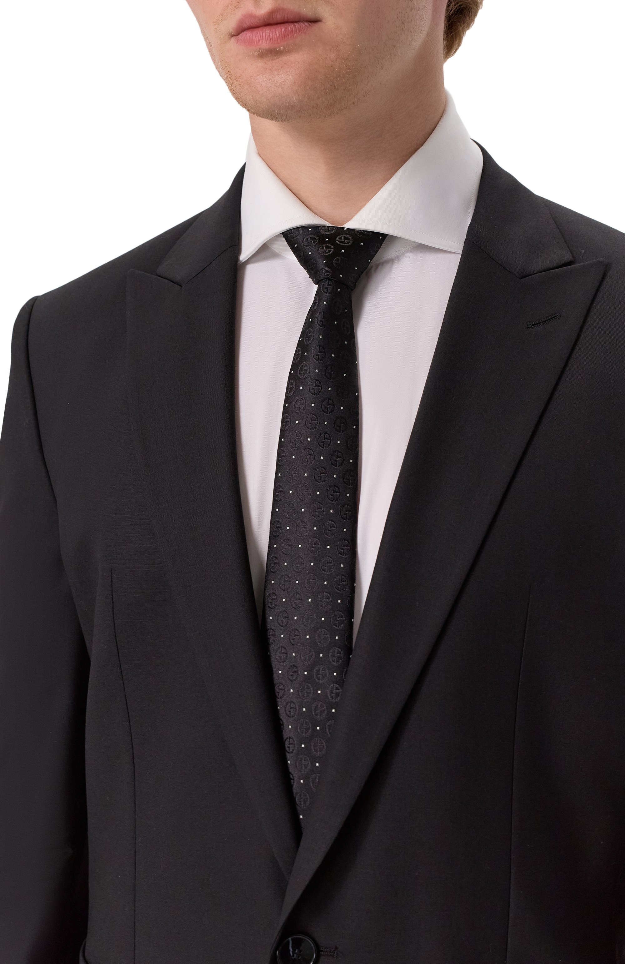 Шелковый галстук GIORGIO ARMANI, арт. GM000800/TE16574, фото 2