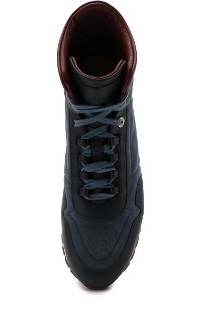 Высокие комбинированные кроссовки на шнуровке LORO PIANA, арт. FAG3629, фото 5