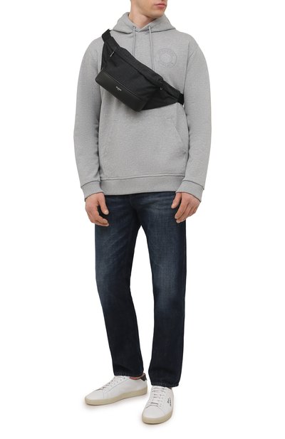 Текстильная поясная сумка BALMAIN черного цвета по цене 89950 руб., арт. XM1AB158/TNYM, фото 3 Текстильная поясная сумка BALMAIN, арт. XM1AB158/TNYM, фото 3