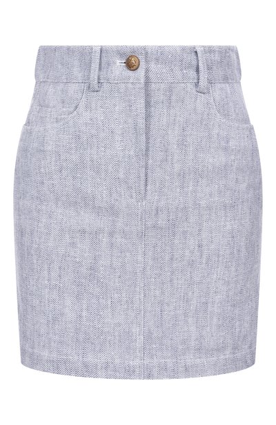 Женская юбка изо льна и вискозы LORENA ANTONIAZZI, арт. P2542G018A/4793
