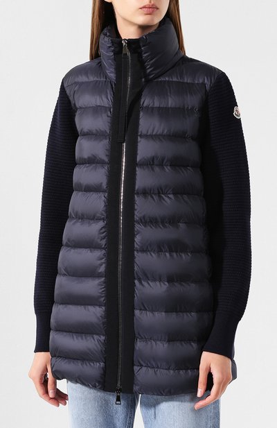 Пуховая куртка MONCLER темно-синего цвета по цене 99600 руб., арт. E2-093-94558-00-A9018, фото 3 Пуховая куртка MONCLER, арт. E2-093-94558-00-A9018, фото 3