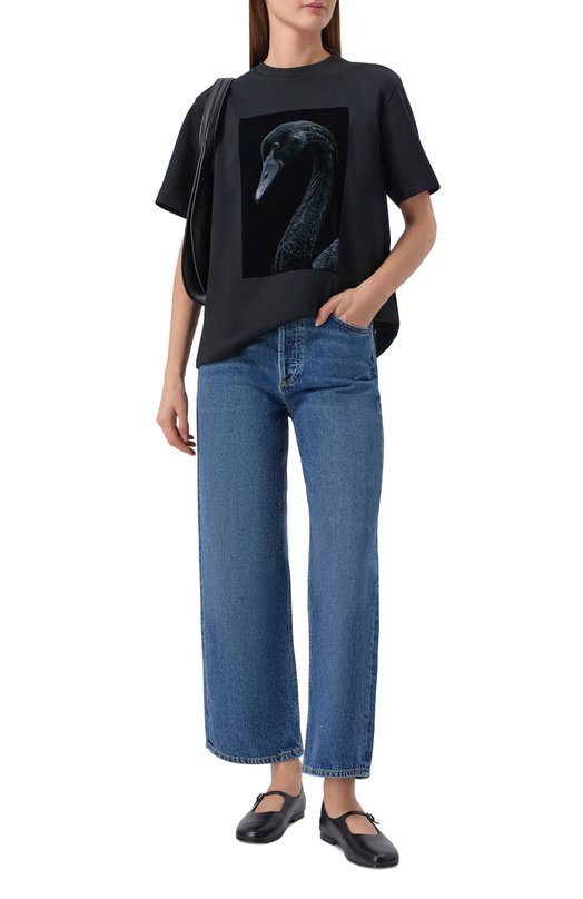 Хлопковая футболка BOSS 50563277 Чёрный  50563277 Фото 2