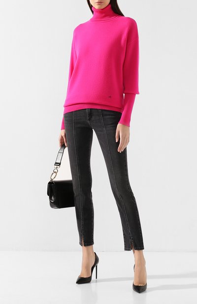 Кашемировая водолазка VICTORIA BECKHAM фуксия цвета по цене 59950 руб., арт. JU KNT 71008, фото 2 Кашемировая водолазка VICTORIA BECKHAM, арт. JU KNT 71008, фото 2