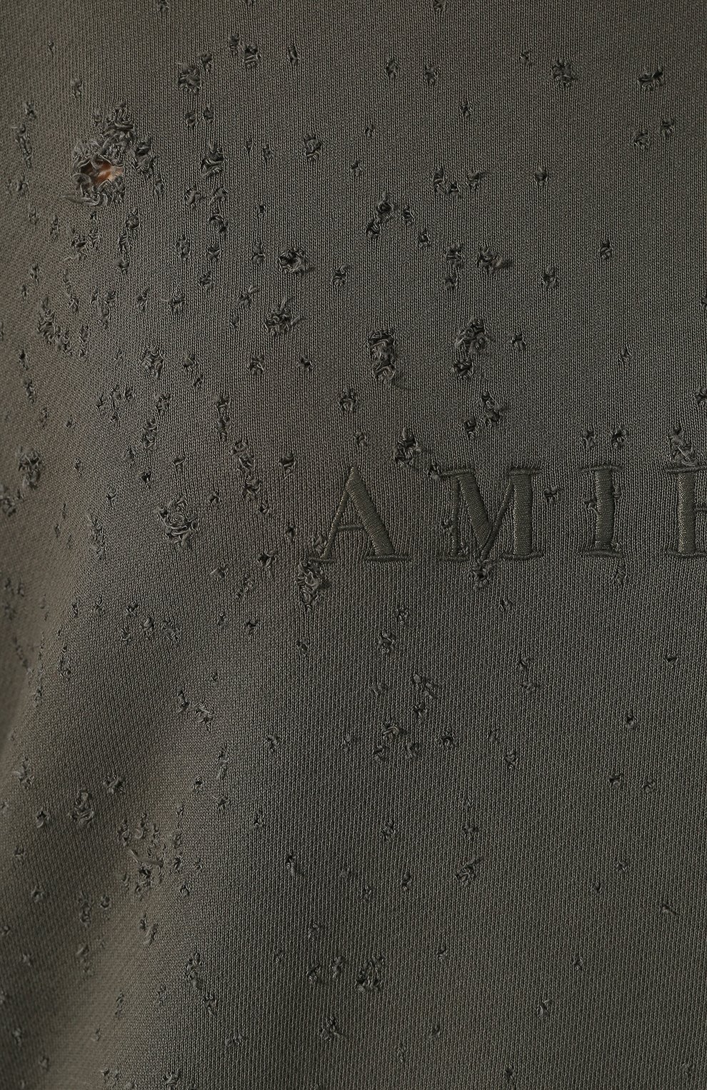 Хлопковый свитшот AMIRI хаки цвета по цене 57950 руб., арт. W9W02197TE, фото 5 Хлопковый свитшот AMIRI, арт. W9W02197TE, фото 5
