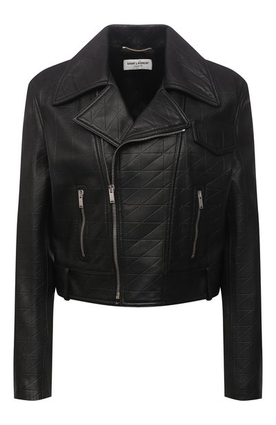 Женская кожаная куртка SAINT LAURENT, арт. 653138/YCEN2