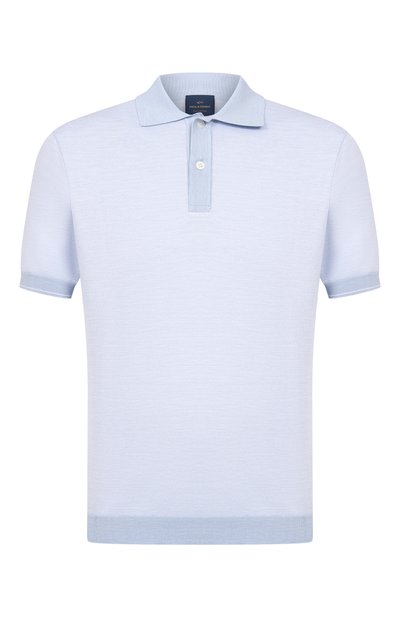 Мужское поло из хлопка и шелка PAUL&SHARK, арт. 25411627