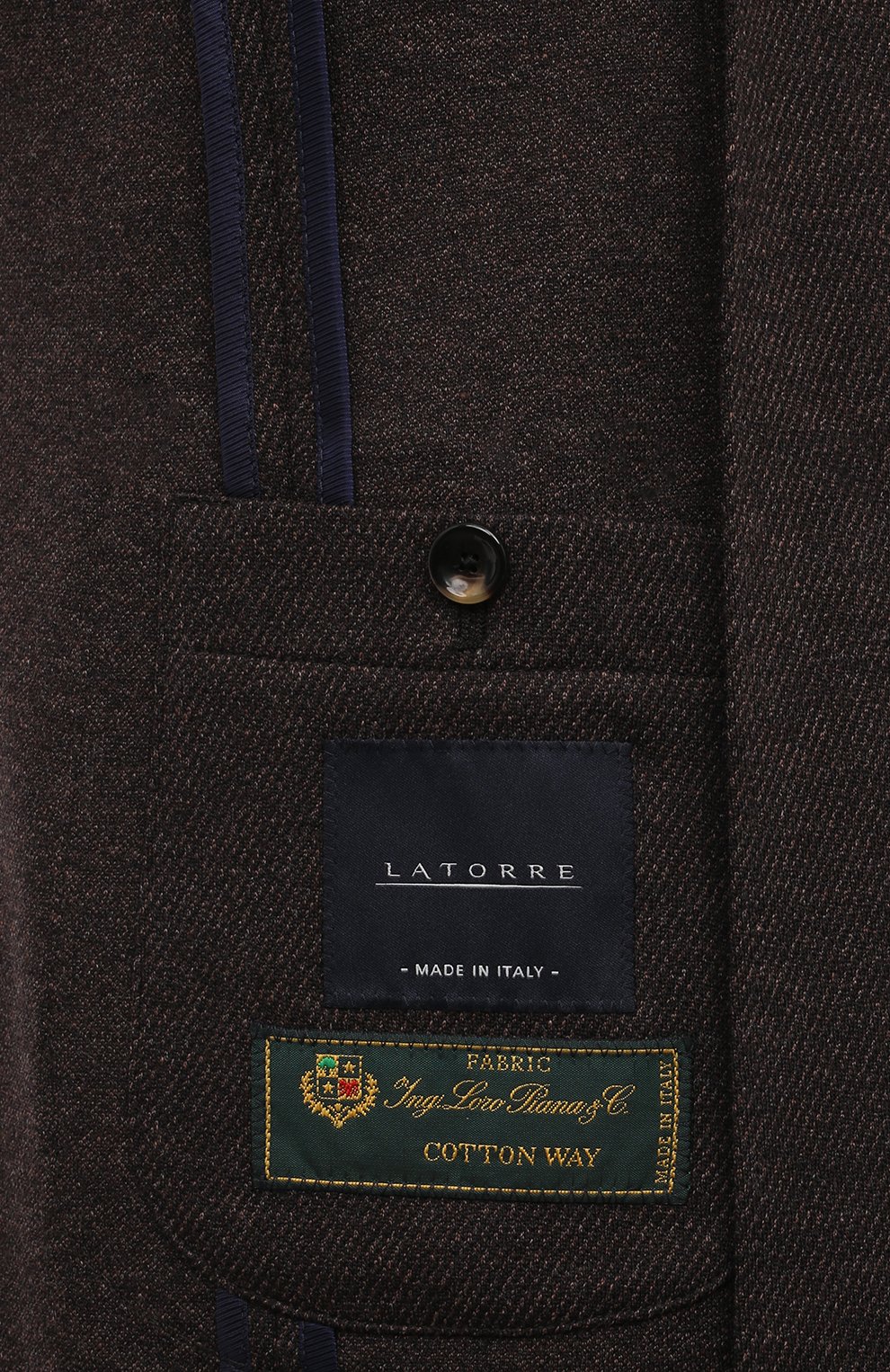 Пиджак из шерсти и хлопка SARTORIA LATORRE, арт. JD74/JG106, фото 8