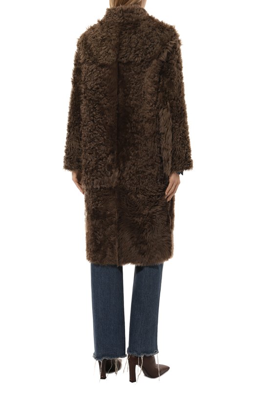 Двусторонняя дубленка из овчины Chaud Studio TIGRADOCOAT22 Коричневый  TIGRADOCOAT22 Фото 4