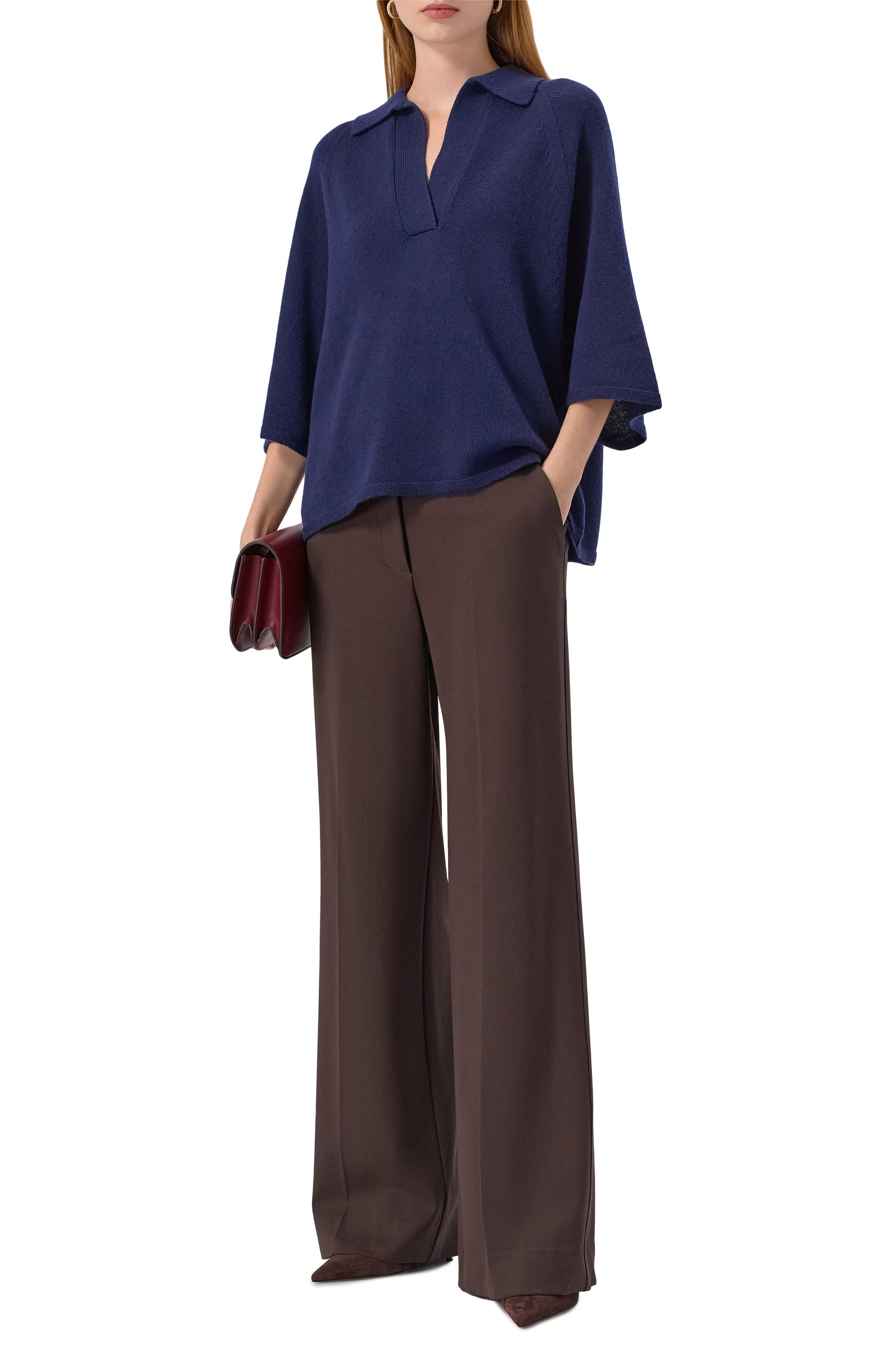 Поло из шерсти и кашемира EMPORIO ARMANI, арт. EW003197/AF20114, фото 2