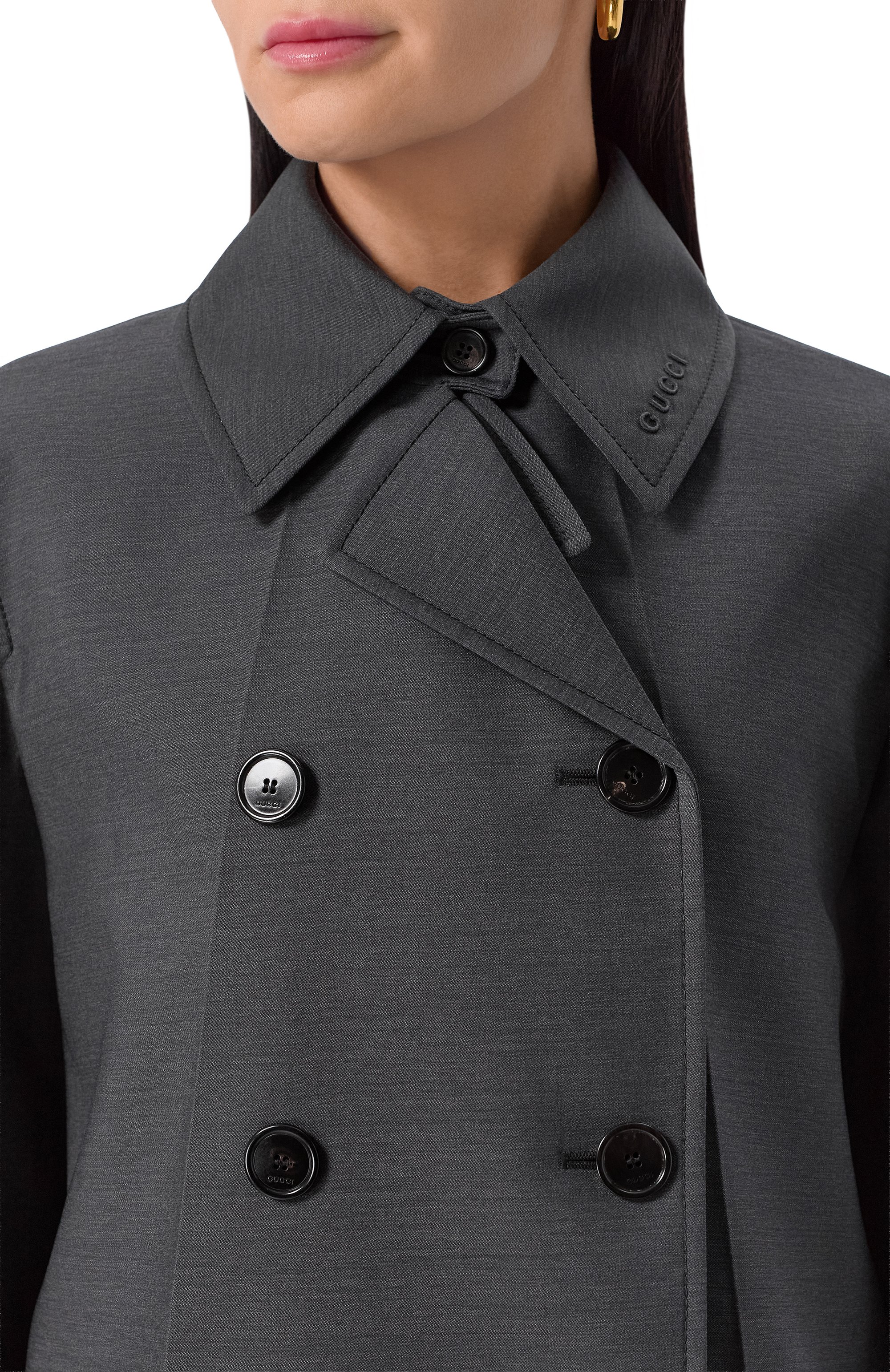 Шерстяное пальто GUCCI, арт. 827789/Z7A02, фото 5