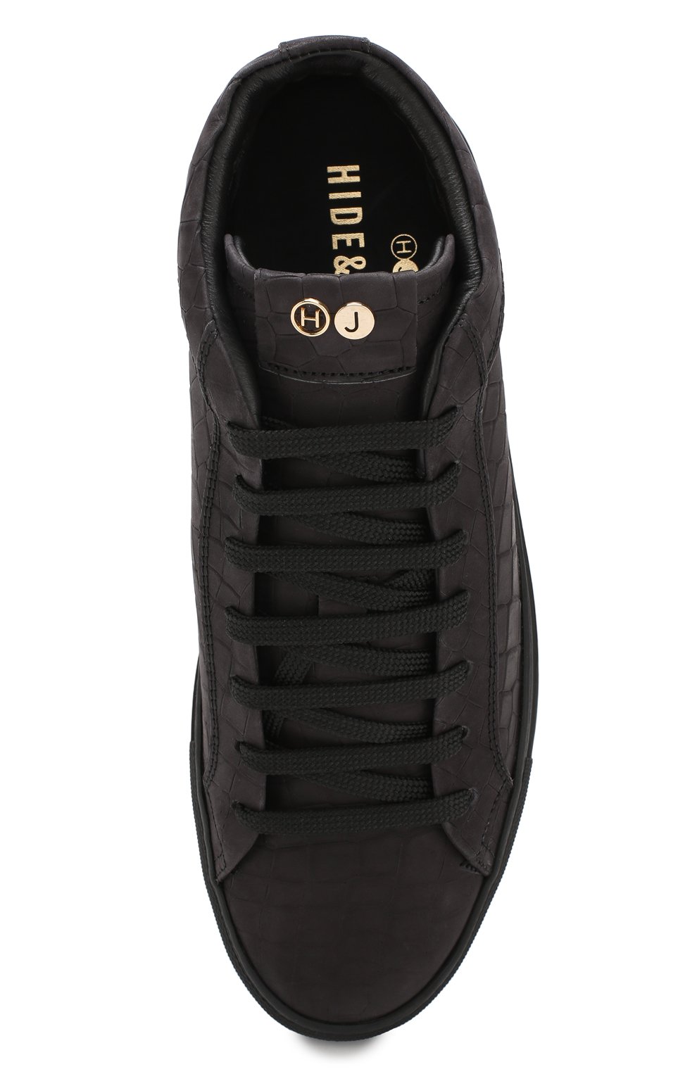 Кожаные кеды HIDE AND JACK, арт. NBKHBLKBLK, фото 5