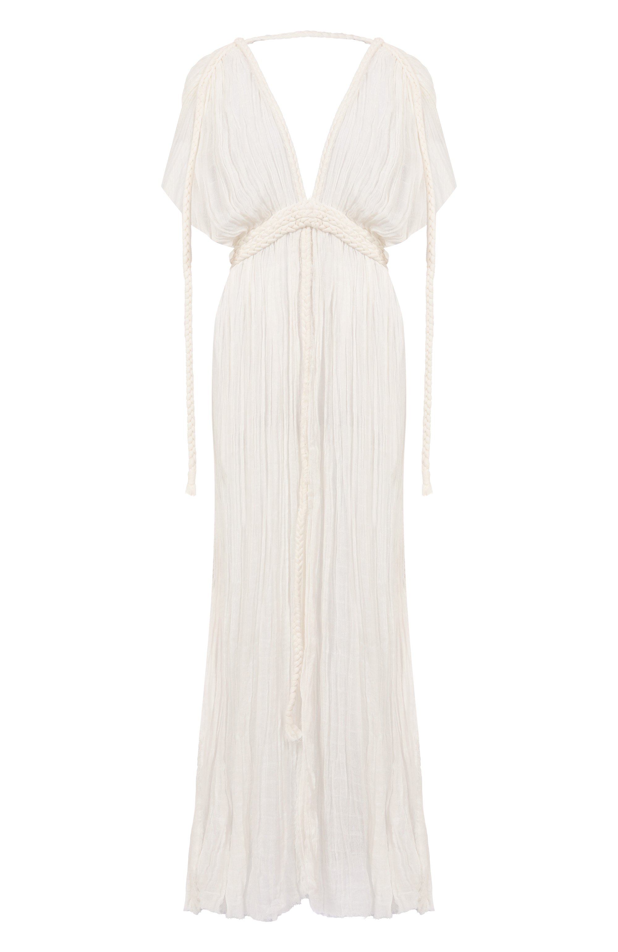 Хлопковая туника KASIA KULENTY белого цвета по цене 79150 руб., арт. ERA G0WN, фото 1 Хлопковая туника KASIA KULENTY, арт. ERA G0WN, фото 1