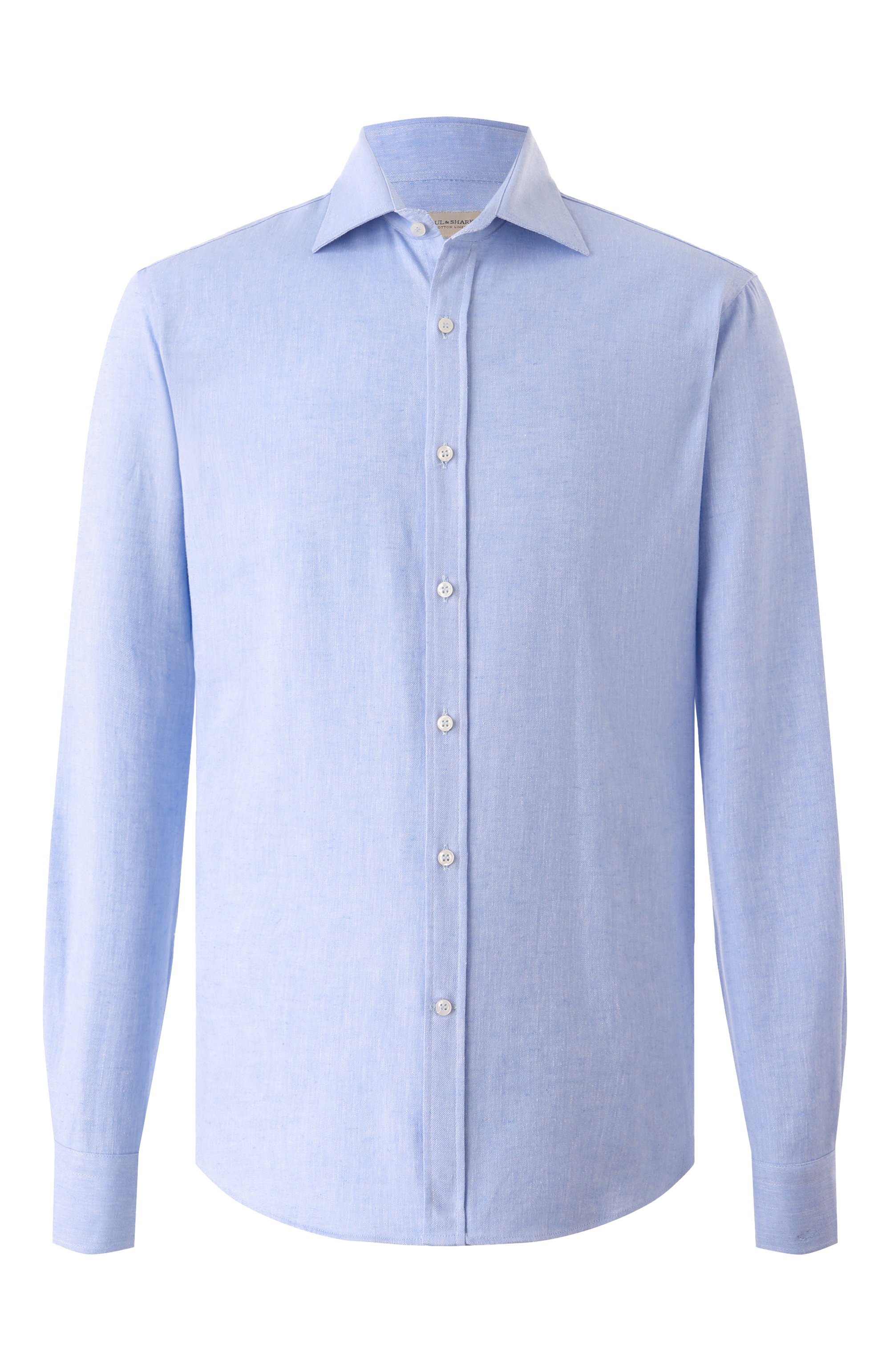 Рубашка из хлопка и льна PAUL&SHARK, арт. 14313102CF, фото 1