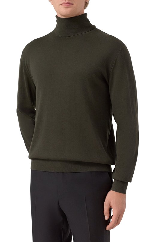 Шерстяная водолазка Dries Van Noten 021200-2700-633 Зелёный  021200-2700-633 Фото 3