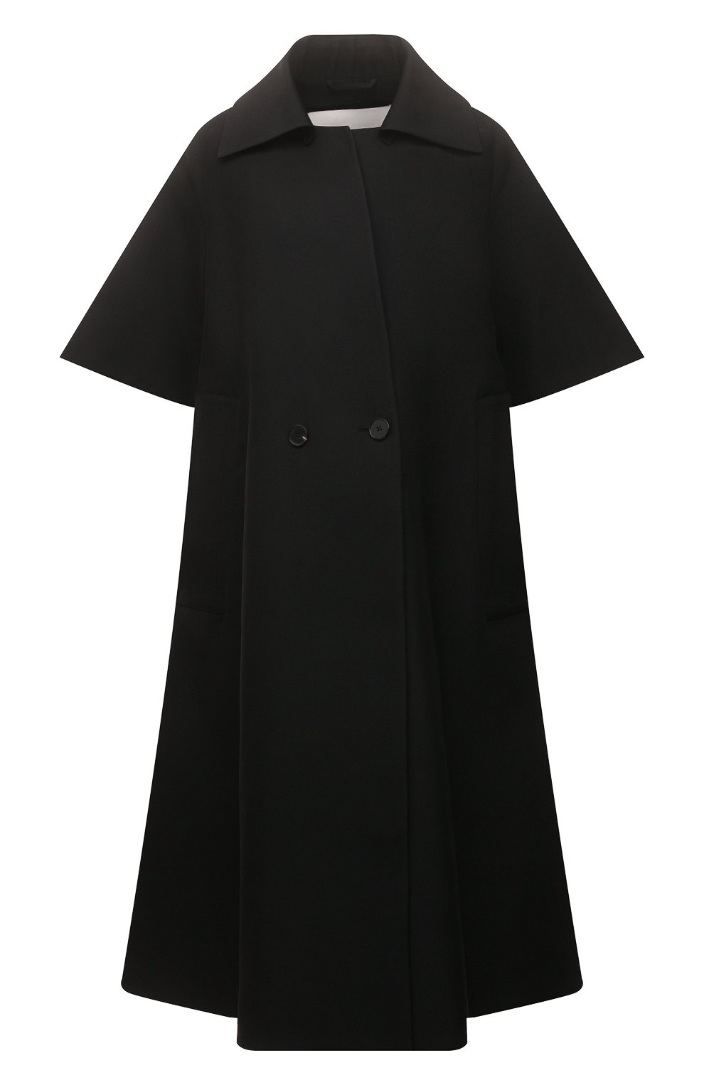 Пальто JIL SANDER черного цвета по цене 254500 руб., арт. JSPU120021-WU47030F, фото 1 Пальто JIL SANDER, арт. JSPU120021-WU47030F, фото 1