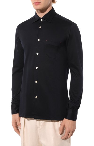 Хлопковая рубашка KITON, арт. UMCNERK06R4911, фото 3