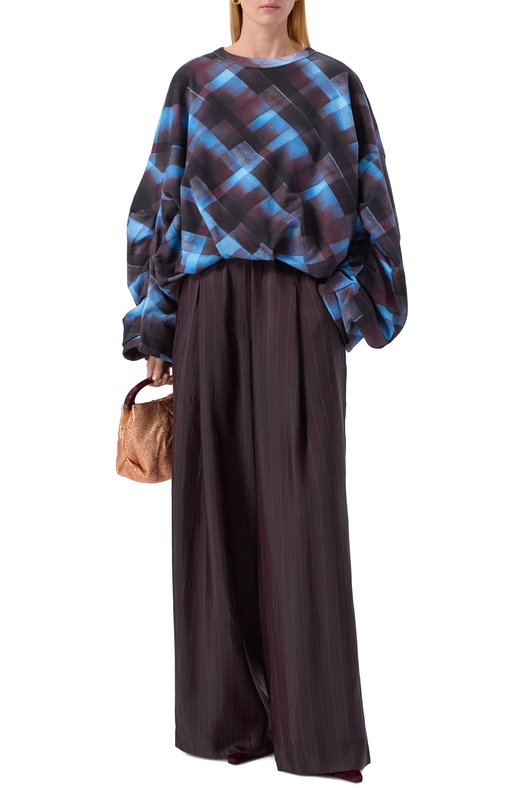 Хлопковый свитшот Dries Van Noten 011141-2614-358 Разноцветный  011141-2614-358 Фото 2