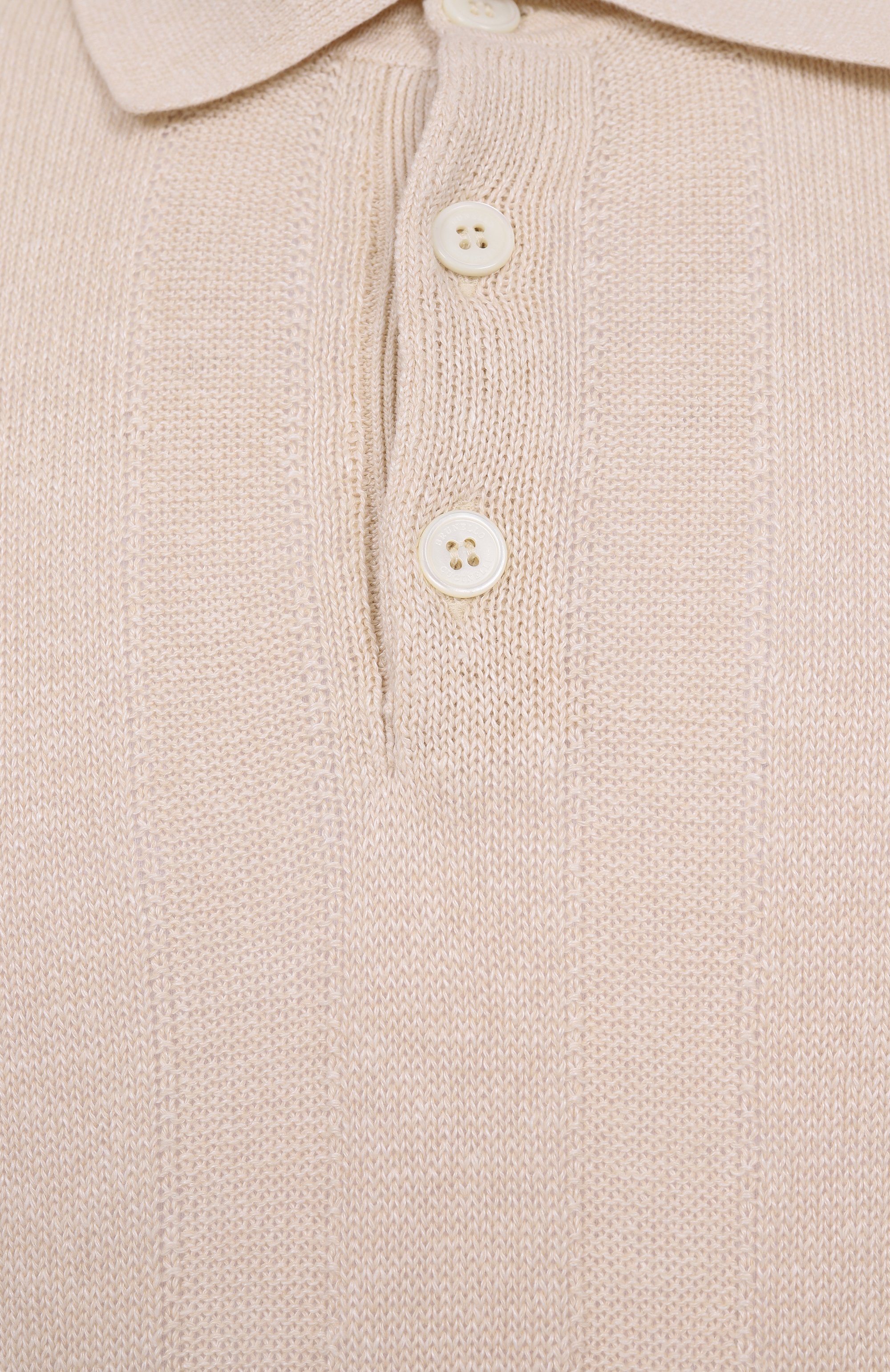 Поло изо льна и хлопка BRUNELLO CUCINELLI, арт. M2L707815, фото 6