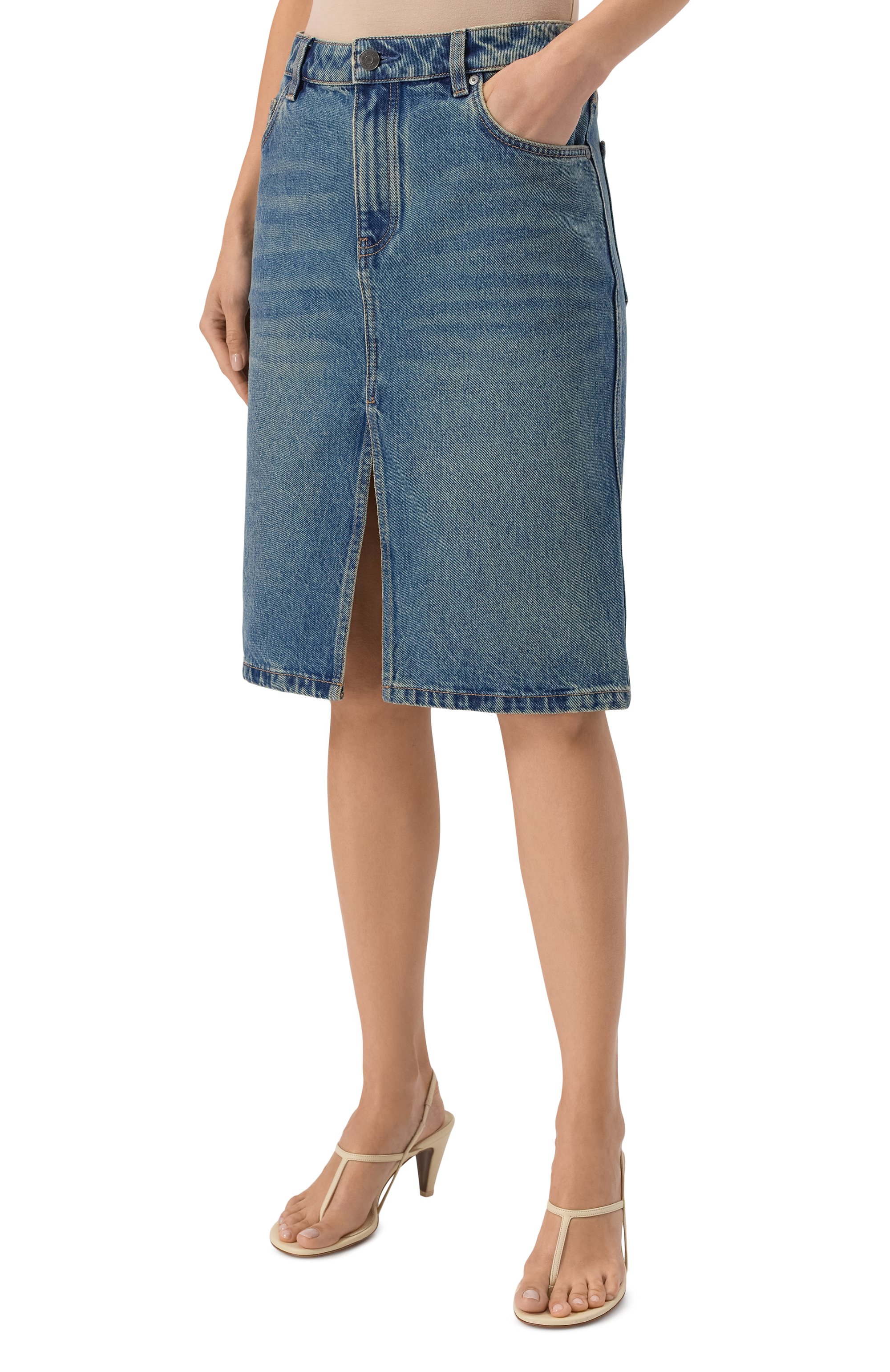 Джинсовая юбка 12 STOREEZ, арт. 129672, фото 3