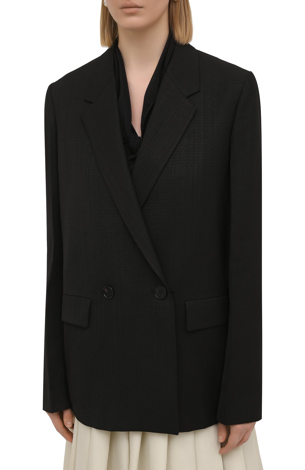 Жакет из шелка и вискозы JIL SANDER, арт. JSPS130010-WS390300, фото 3