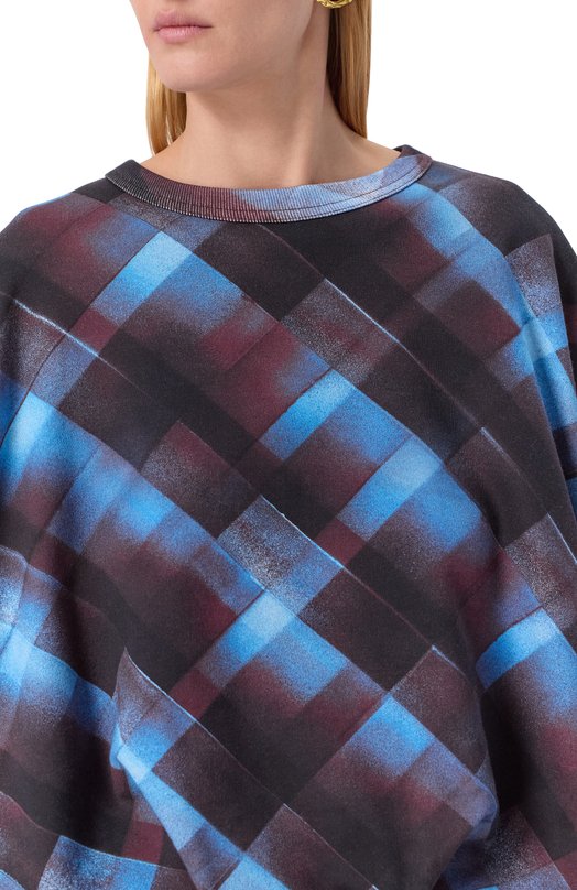 Хлопковый свитшот Dries Van Noten 011141-2614-358 Разноцветный  011141-2614-358 Фото 5