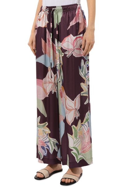 Пижама из хлопка и шелка ANY WOWZERS фиолетового цвета по цене 45000 руб., арт. BOWIE02P-LILPL, фото 5 Пижама из хлопка и шелка ANY WOWZERS, арт. BOWIE02P-LILPL, фото 5