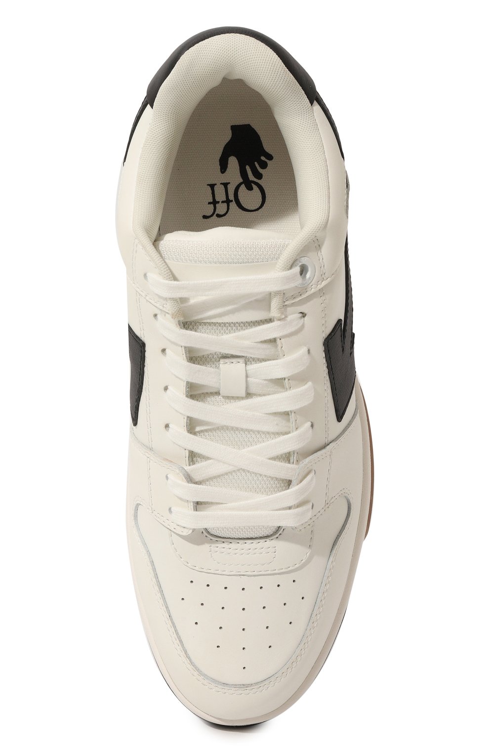 Кожаные кеды out of office OFF-WHITE, арт. OMIA189C99LEA0040110, фото 6