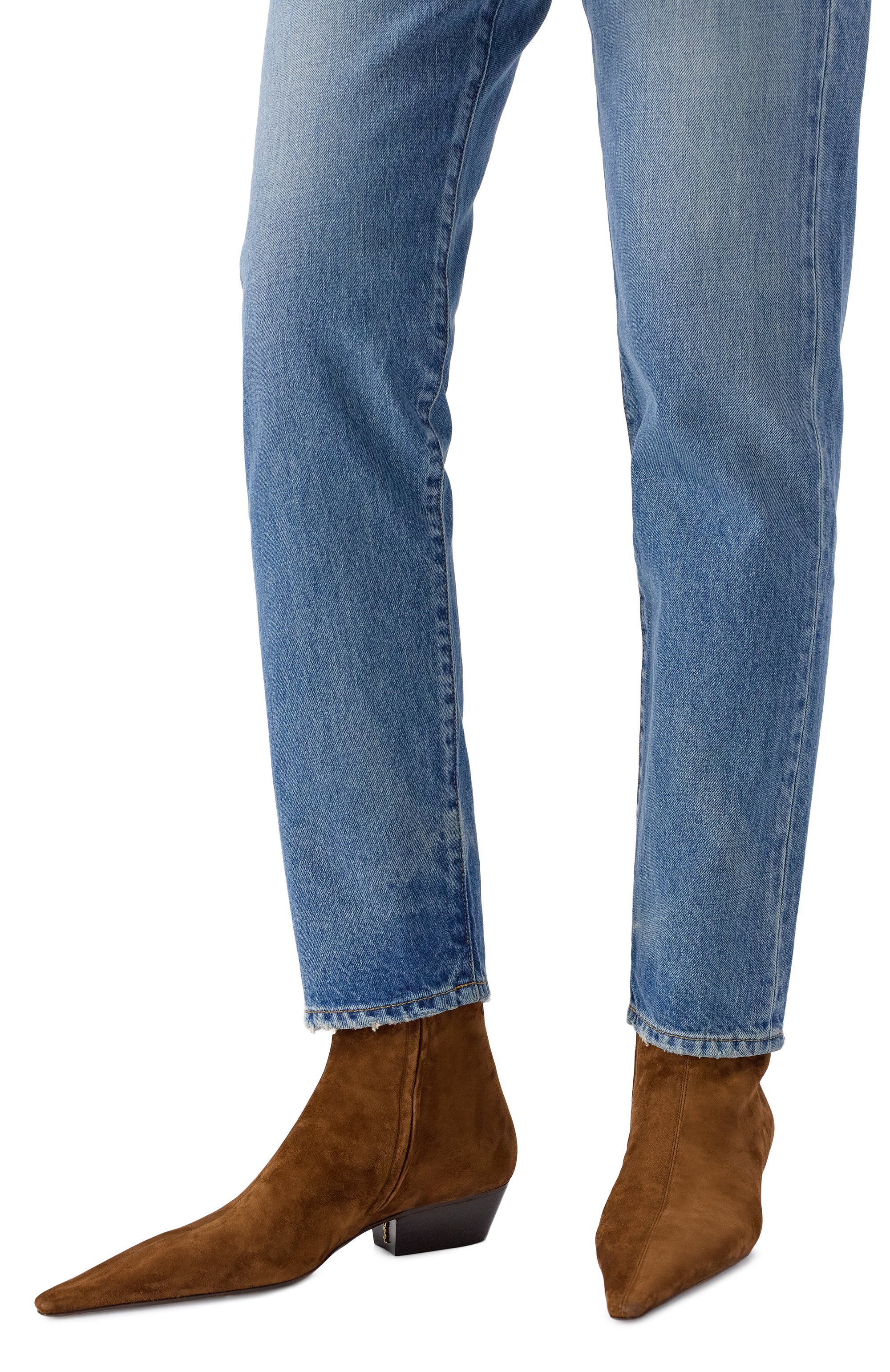 Замшевые ботильоны jill 30 SAINT LAURENT, арт. 850121/27D00, фото 2