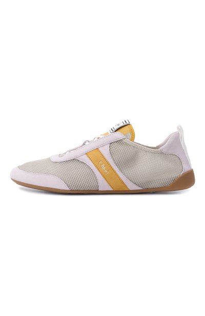 Комбинированные кеды chloé kick CHLOÉ, арт. CH26U15RWS, фото 4