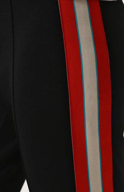 Брюки прямого кроя с лампасами и штрипками GUCCI черного цвета по цене 64950 руб., арт. 489728/X9P76, фото 5 Брюки прямого кроя с лампасами и штрипками GUCCI, арт. 489728/X9P76, фото 5