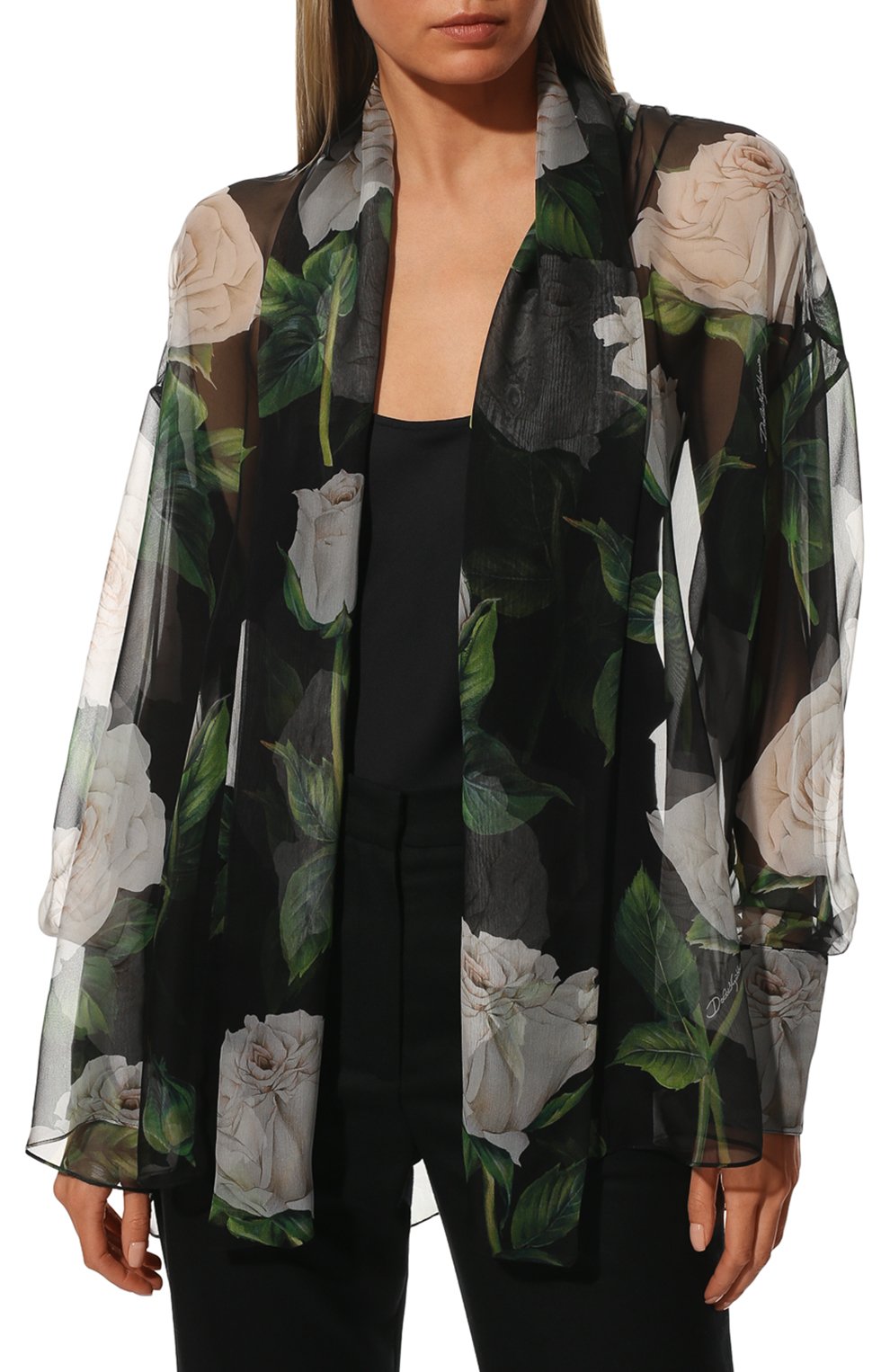 Шелковая блузка DOLCE & GABBANA, арт. F5P75T/IS1LT, фото 3