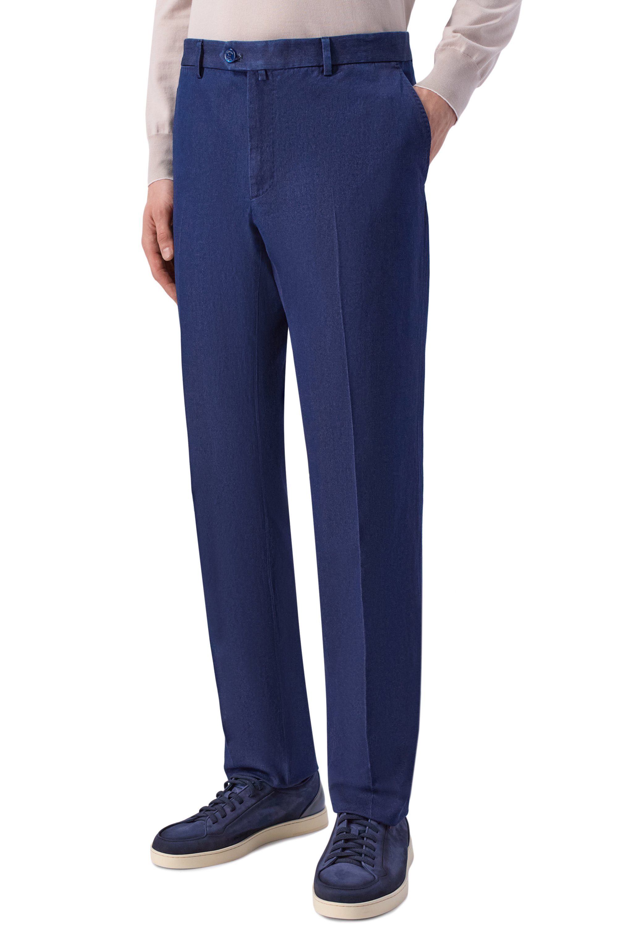 Брюки из хлопка и шелка STEFANO RICCI, арт. M1T6100250/28186, фото 3