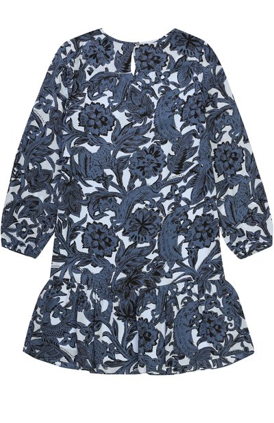 Шелковое мини-платье с оборкой и принтом BURBERRY, арт. 4052836, фото 2