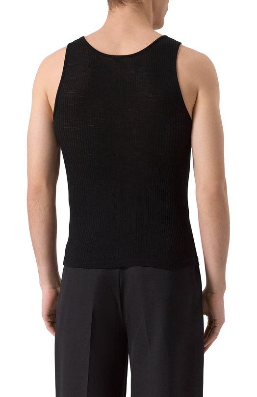 Шерстяная майка Saint Laurent 757294/YBMV2 Чёрный  757294/YBMV2 Фото 4
