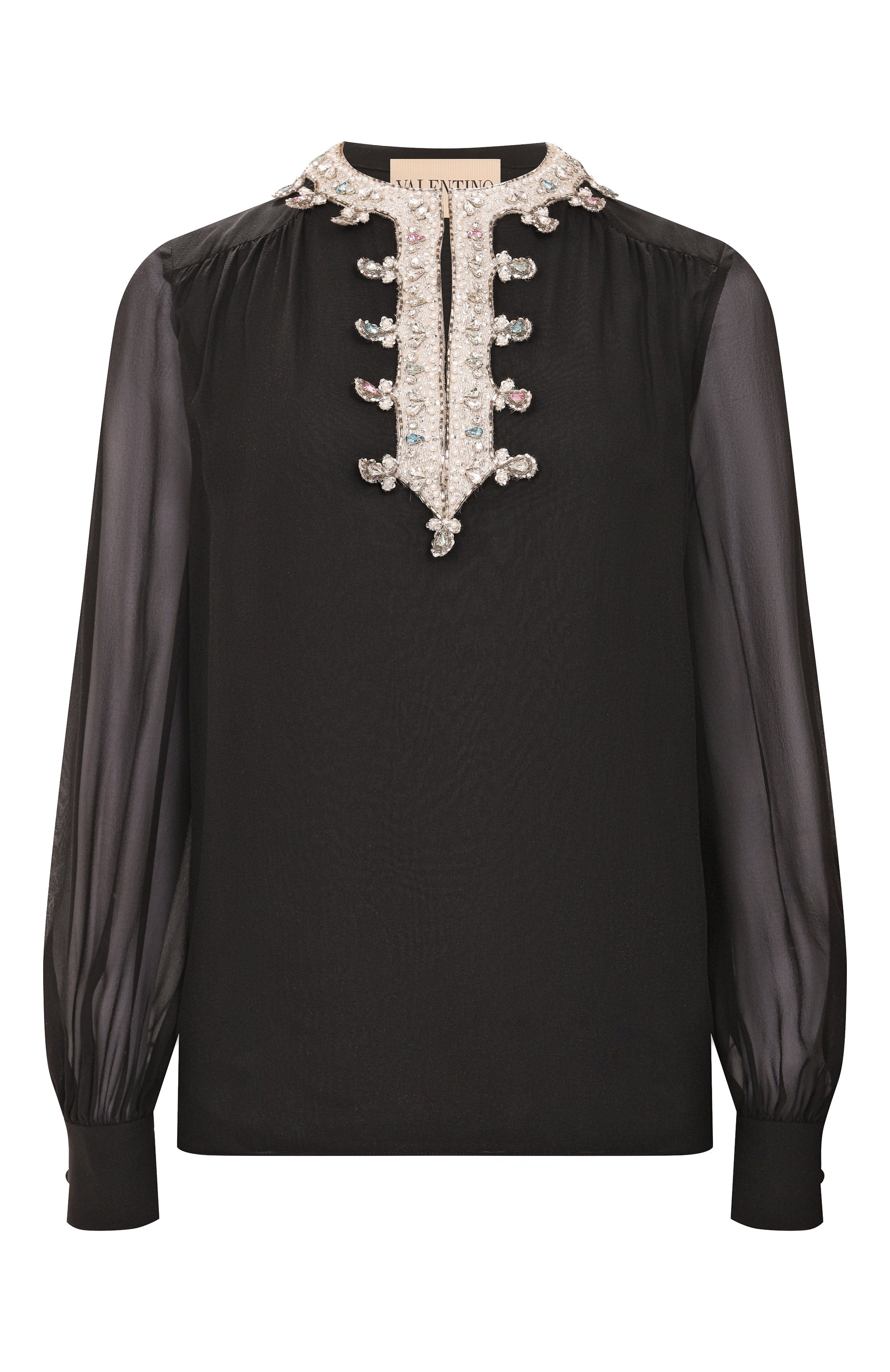 Шелковая блузка VALENTINO, арт. 7B3AEAS0/93M, фото 1