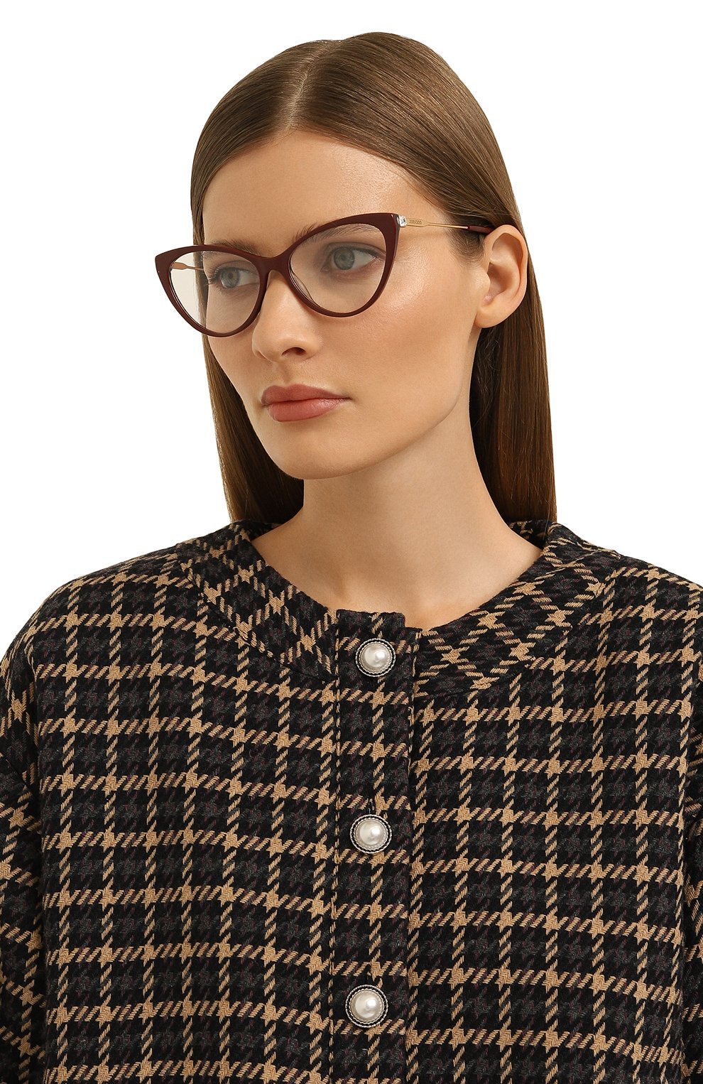 Оправа JIMMY CHOO бордового цвета по цене 25300 руб., арт. JC359 1GR, фото 2 Оправа JIMMY CHOO, арт. JC359 1GR, фото 2