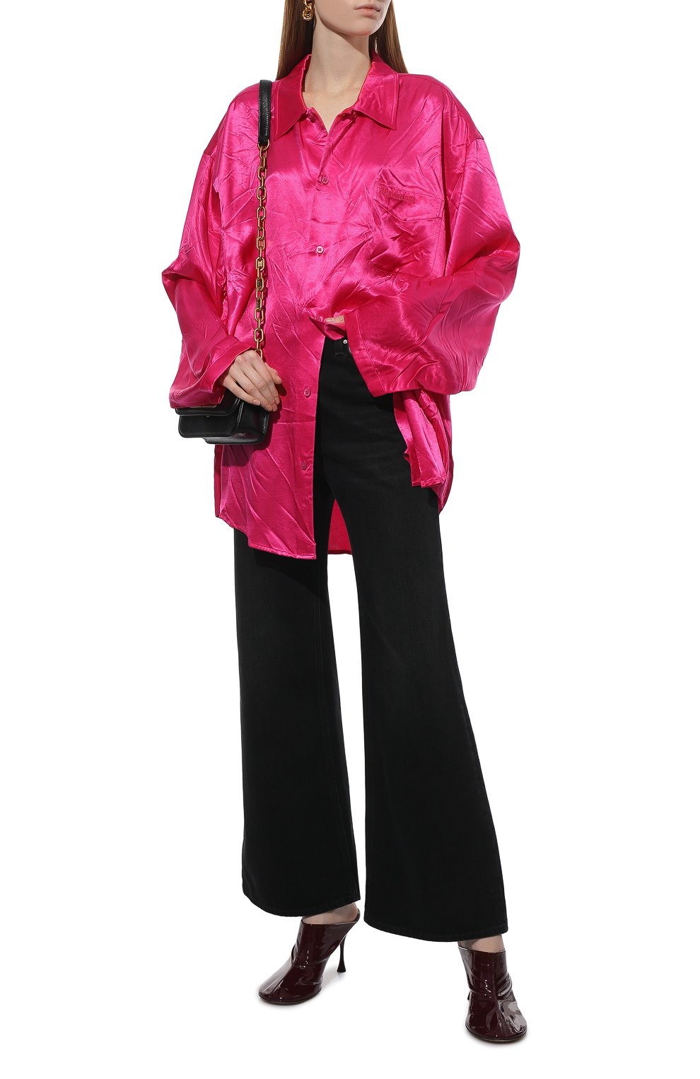 Атласная рубашка BALENCIAGA, арт. 658964/TL028, фото 2