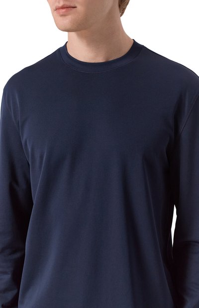 Лонгслив BOSS темно-синего цвета по цене 17950 руб., арт. 50554524, фото 5 Лонгслив BOSS, арт. 50554524, фото 5