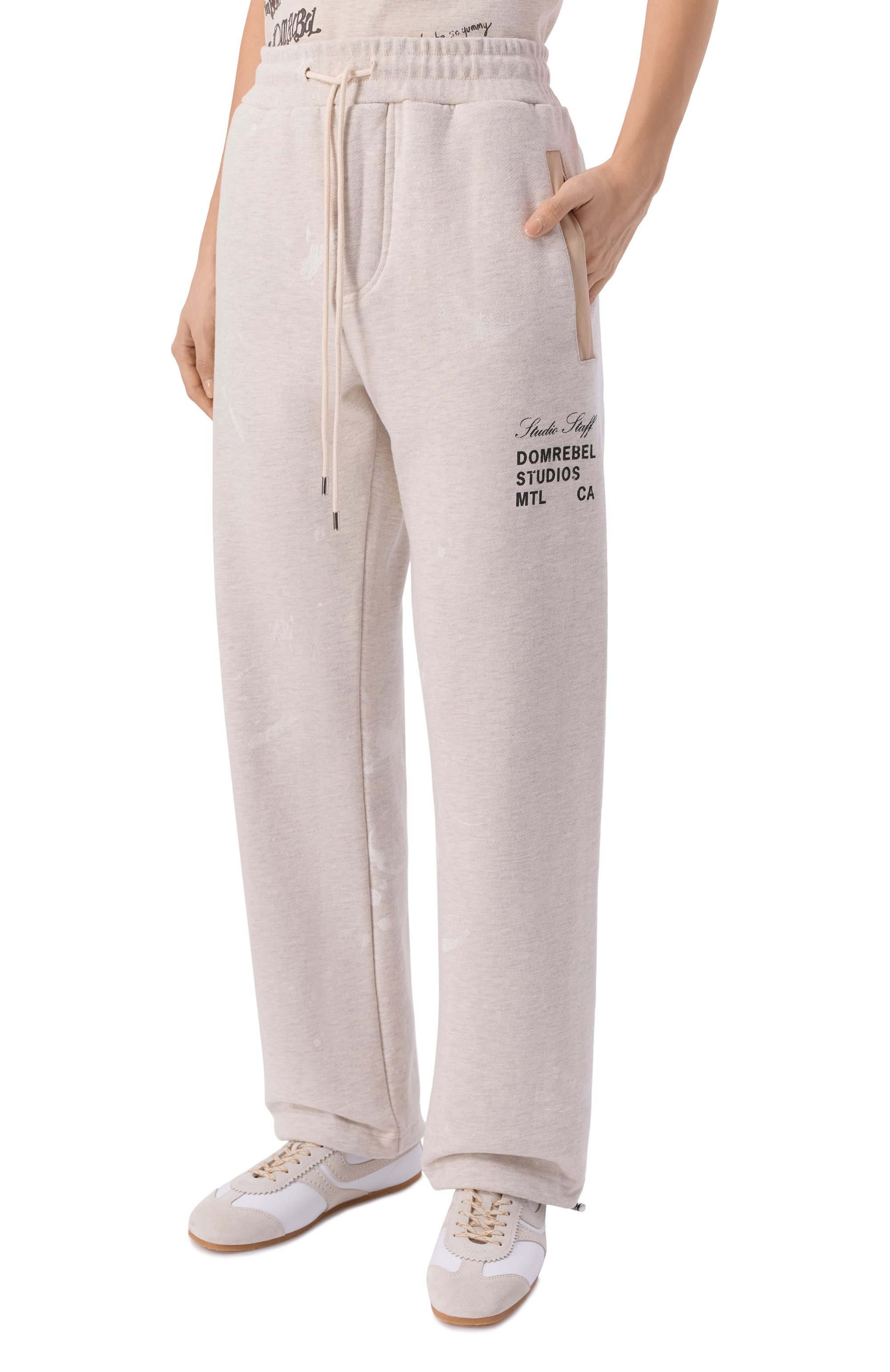 Хлопковые брюки DOMREBEL, арт. STAFF/SWEATPANTS, фото 3