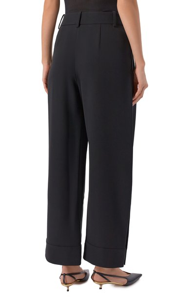 Шелковые брюки GIORGIO ARMANI черного цвета по цене 299500 руб., арт. GW002497/TE10071, фото 4 Шелковые брюки GIORGIO ARMANI, арт. GW002497/TE10071, фото 4
