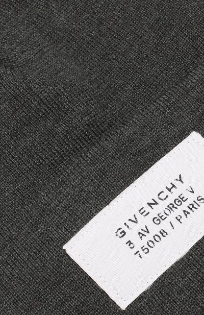Шапка GIVENCHY серого цвета по цене 16850 руб., арт. GVCAPP/U1598, фото 3 Шапка GIVENCHY, арт. GVCAPP/U1598, фото 3