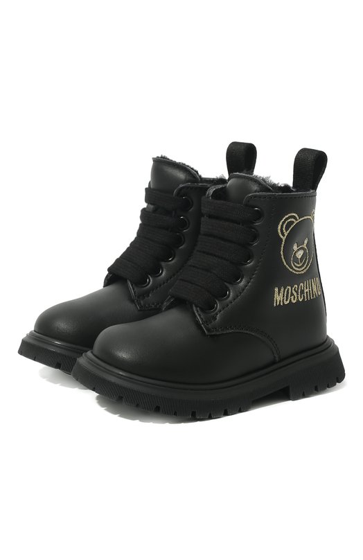 

Кожаные ботинки Moschino, Чёрный