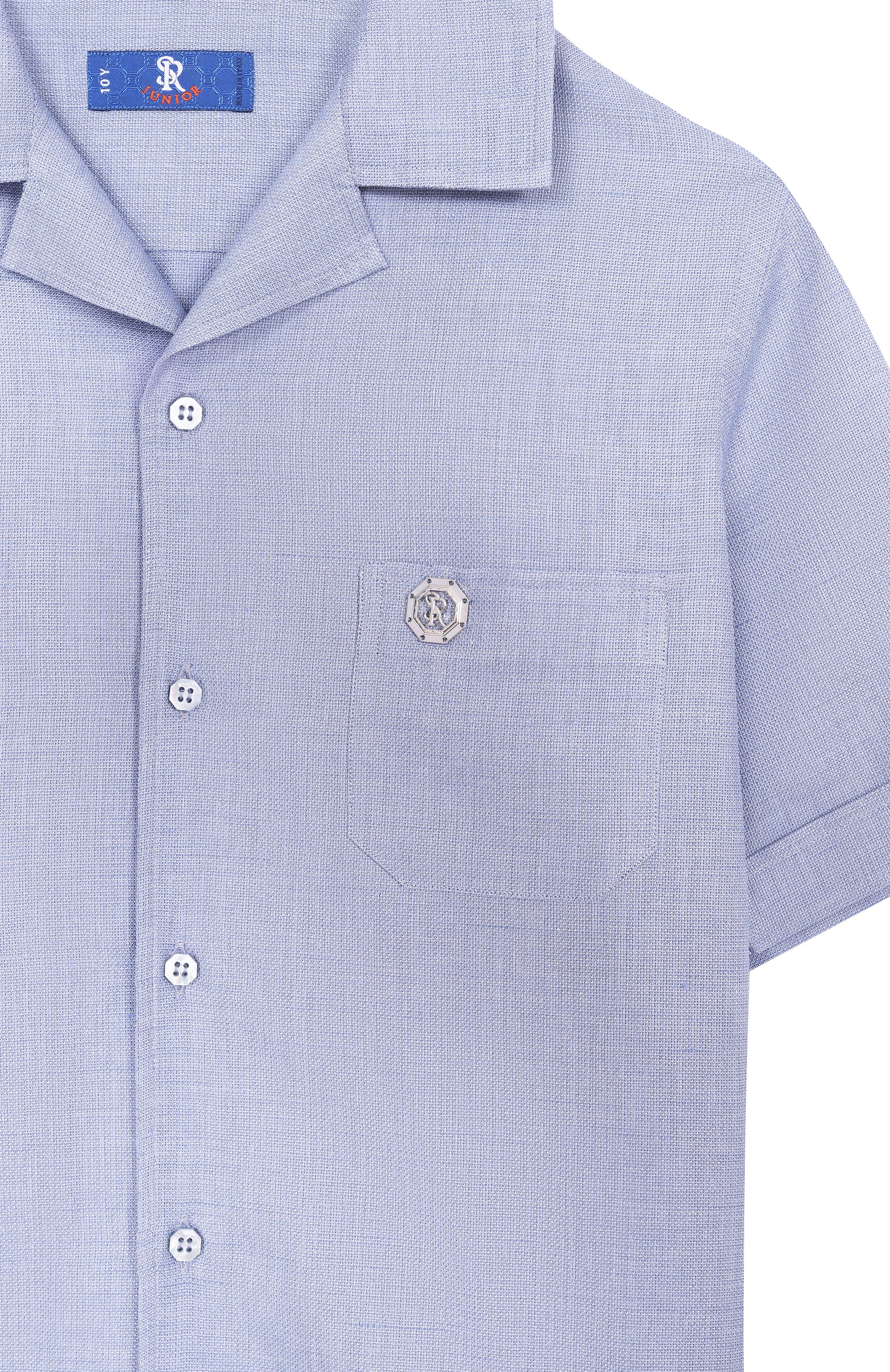 Рубашка из хлопка и льна STEFANO RICCI JUNIOR, арт. YC008225/R3165, фото 3