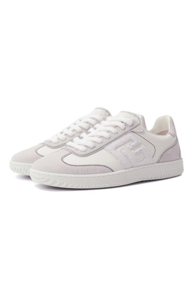 Женские кожаные кеды swan BALMAIN, арт. EN1VI735/LCBJ