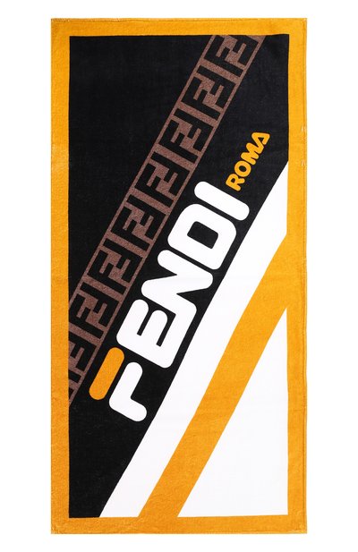 Хлопковое полотенце FENDI черного цвета по цене 38050 руб., арт. FXA538 A6MJ, фото 3 Хлопковое полотенце FENDI, арт. FXA538 A6MJ, фото 3