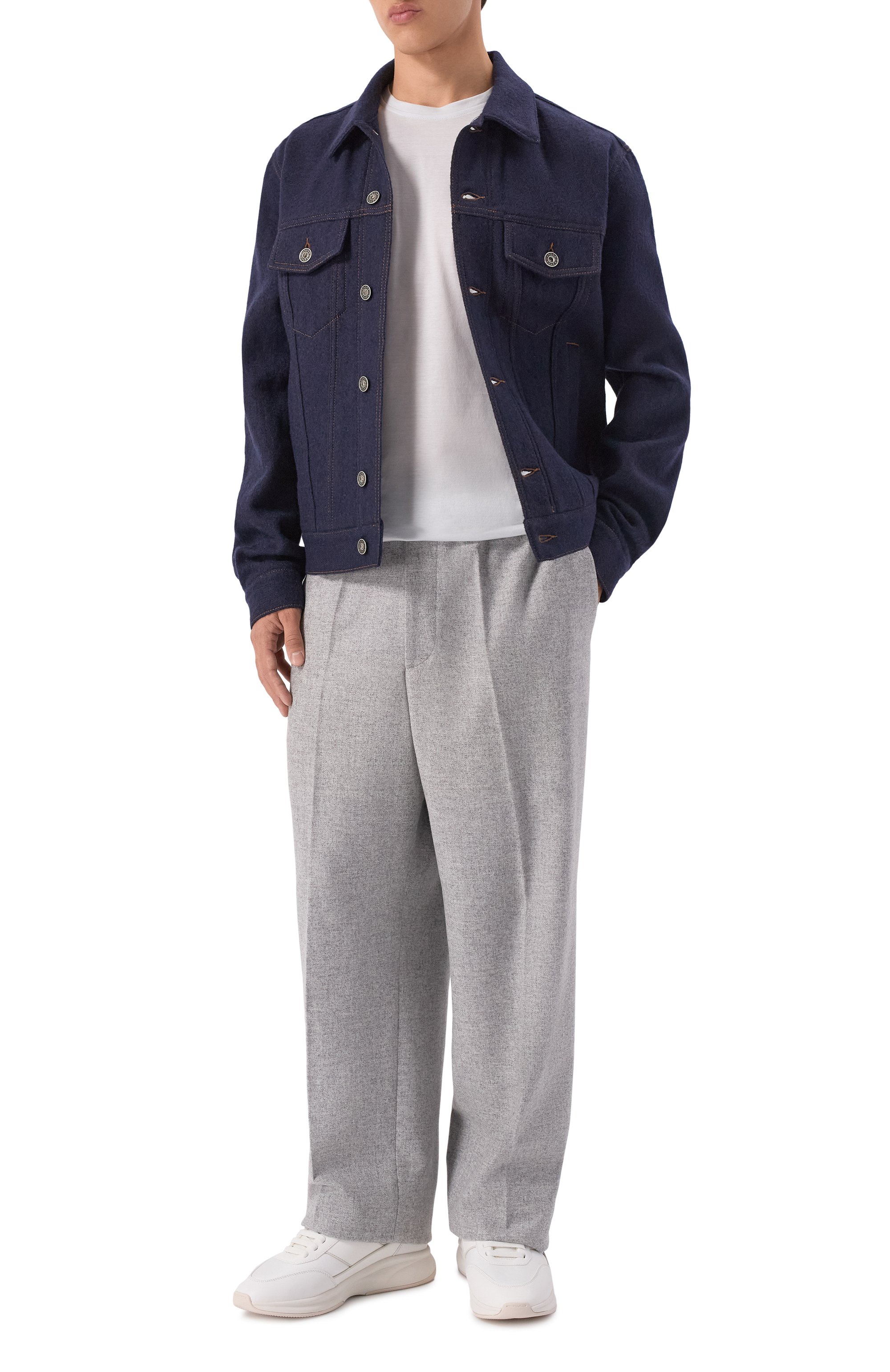 Шерстяные брюки BOSS, арт. 50551562, фото 2