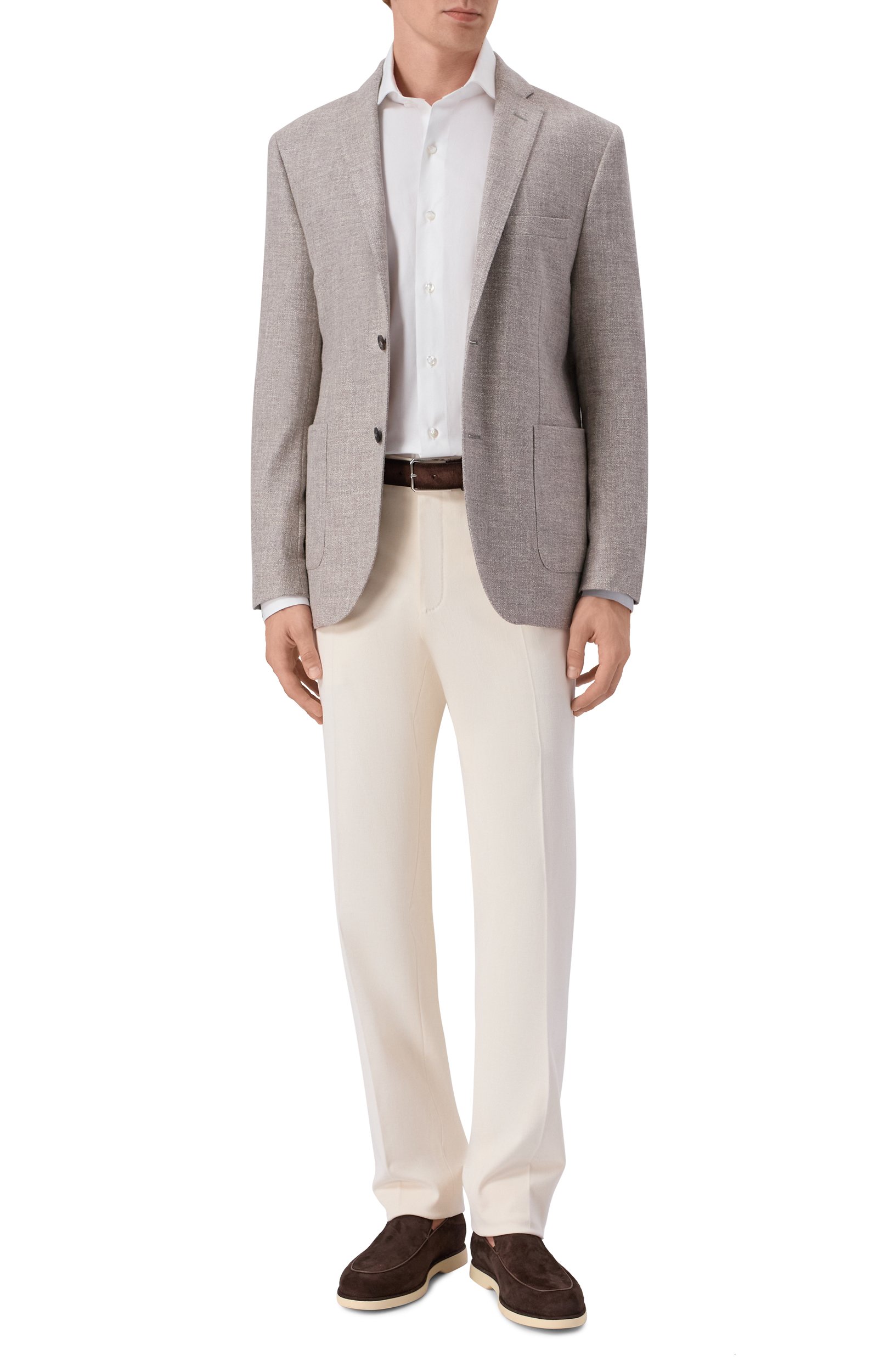 Пиджак из шерсти и шелка CORNELIANI серого цвета по цене 125500 руб., арт. 286002/2A16247, фото 2 Пиджак из шерсти и шелка CORNELIANI, арт. 286002/2A16247, фото 2
