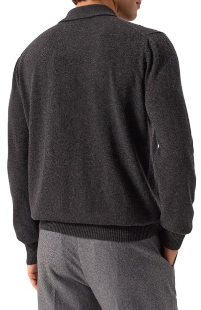 Кашемировое поло MVST темно-серого цвета по цене 145000 руб., арт. 8567/PL/050, фото 4 Кашемировое поло MVST, арт. 8567/PL/050, фото 4